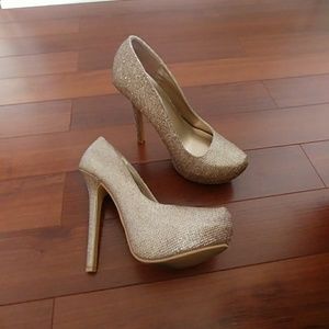 Rose gold heels. Only worn once.